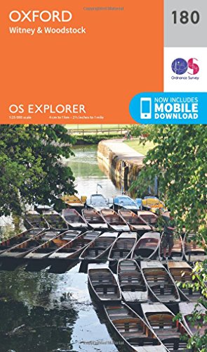Oxford, Witney and Woodstock (OS Explorer Map, Band 180)